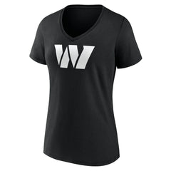 NFL Washington Commanders Women's Personalized Name & Number Monochrome V-Neck T-Shirt