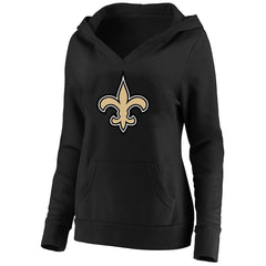 NFL New Orleans Saints Women's Plus Size V-Neck Pullover Hoodie