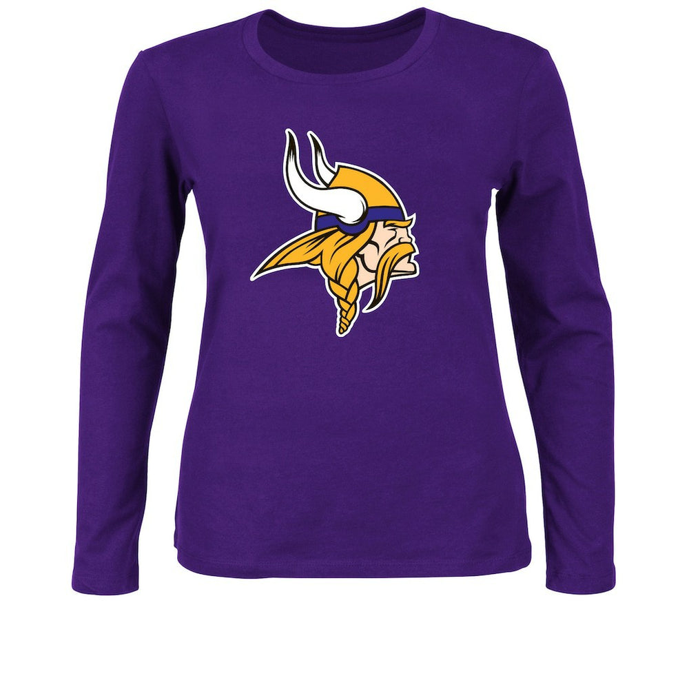 NFL Minnesota Vikings Women's Plus Size Long Sleeve T-Shirt
