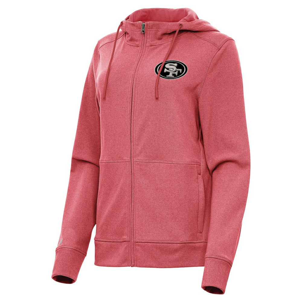 NFL San Francisco 49ers Antigua Women's Seeker Full-Zip Hoodie Jacket