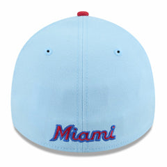 Miami Marlins 2025 Fourth of July 39THIRTY Flex Hat - Light Blue/Red | New Era