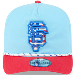 San Francisco Giants 2025 Fourth of July Golfer Snapback Hat - Light Blue/Red | New Era