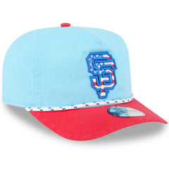 San Francisco Giants 2025 Fourth of July Golfer Snapback Hat - Light Blue/Red | New Era