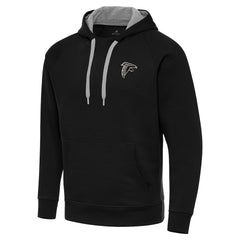 NFL Atlanta Falcons Antigua Brushed Carbon Victory Pullover Hoodie