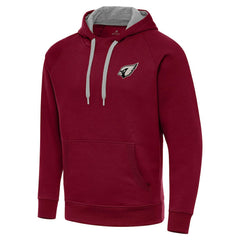 NFL Arizona Cardinals Antigua Brushed Carbon Victory Pullover Hoodie