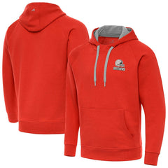 NFL Cleveland Browns Antigua Brushed Carbon Victory Pullover Hoodie
