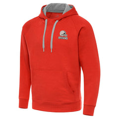 NFL Cleveland Browns Antigua Brushed Carbon Victory Pullover Hoodie