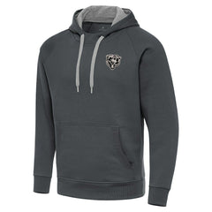 NFL Chicago Bears Antigua Brushed Carbon Victory Pullover Hoodie