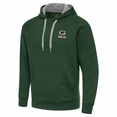 NFL Green Bay Packers Antigua Brushed Carbon Victory Pullover Hoodie