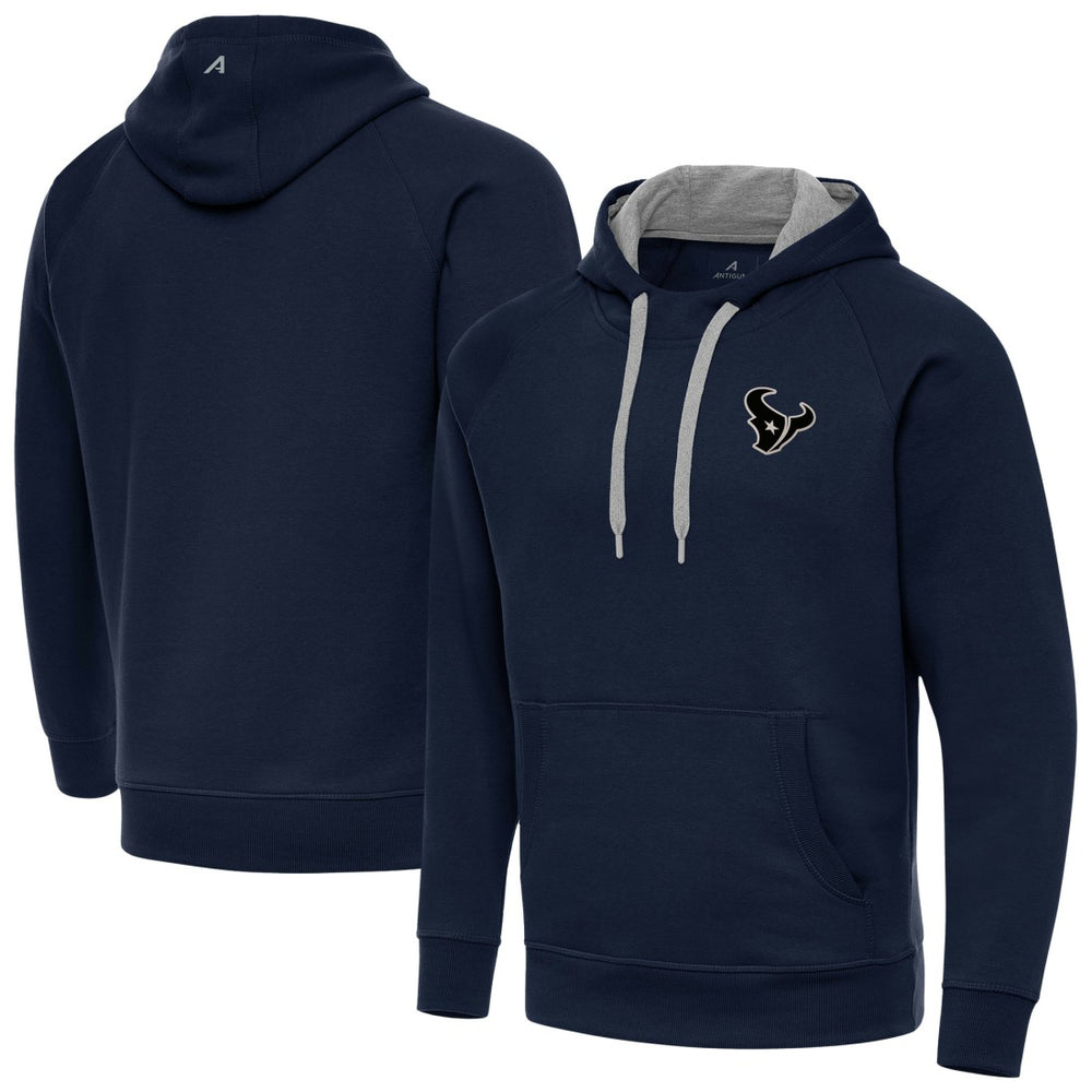 NFL Houston Texans Antigua Brushed Carbon Victory Pullover Hoodie
