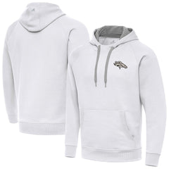 NFL Denver Broncos Antigua Brushed Carbon Victory Pullover Hoodie