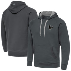 NFL Houston Texans Antigua Brushed Carbon Victory Pullover Hoodie