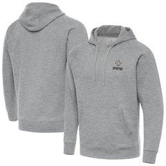 NFL New Orleans Saints Antigua Brushed Carbon Victory Pullover Hoodie