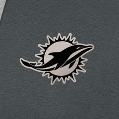 NFL Miami Dolphins Antigua Brushed Carbon Victory Pullover Hoodie