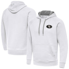 NFL San Francisco 49ers Antigua Brushed Carbon Victory Pullover Hoodie