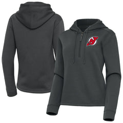 New Jersey Devils Antigua Women's Contemporary Quarter-Zip Hoodie