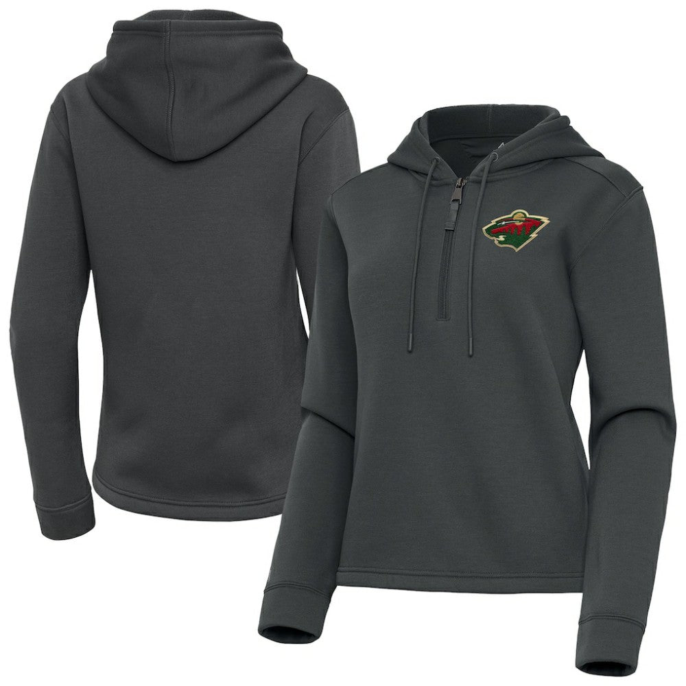 Minnesota Wild Antigua Women's Contemporary Quarter-Zip Hoodie