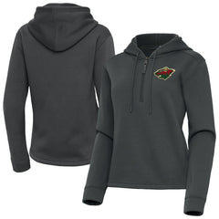 Minnesota Wild Antigua Women's Contemporary Quarter-Zip Hoodie