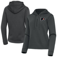Philadelphia Flyers Antigua Women's Contemporary Quarter-Zip Hoodie