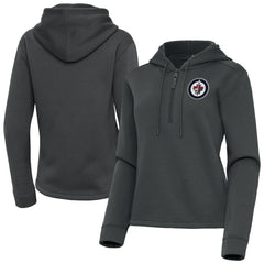 Winnipeg Jets Antigua Women's Contemporary Quarter-Zip Hoodie