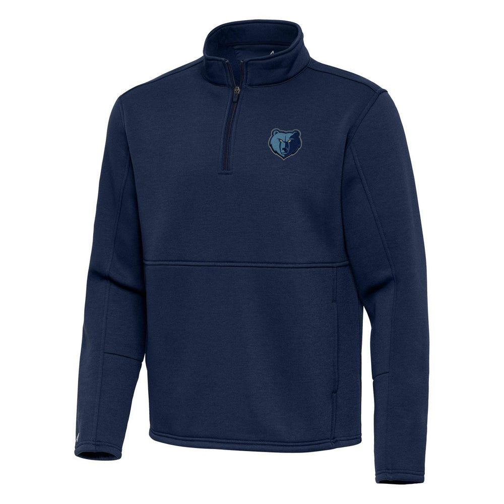 Memphis Grizzlies Antigua Twist Quarter-Zip Pullover Top - Navy cheap