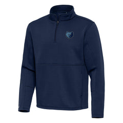 Memphis Grizzlies Antigua Twist Quarter-Zip Pullover Top - Navy cheap
