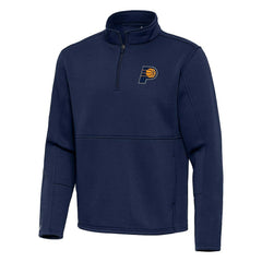 Indiana Pacers Antigua Twist Quarter-Zip Pullover Top - Navy outlet