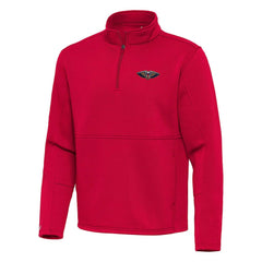 New Orleans Pelicans Antigua Twist Quarter-Zip Pullover Top - Red for sale