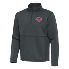 New York Knicks Antigua Twist Quarter-Zip Pullover Top - Pewter shop
