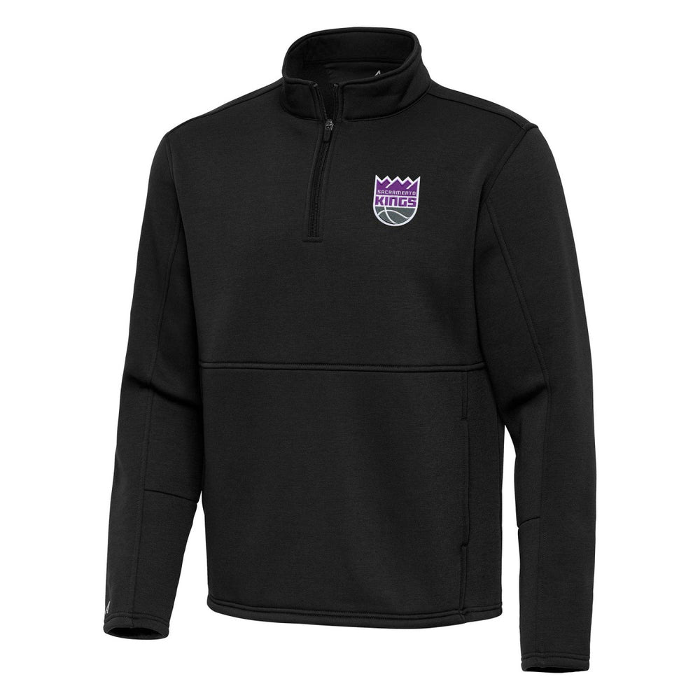 Sacramento Kings Antigua Twist Quarter-Zip Pullover Top - Black shop