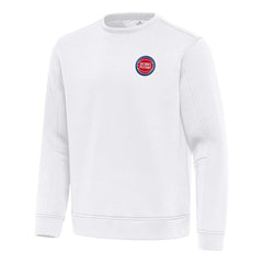 Detroit Pistons Antigua Relevant Pullover Sweatshirt sale - White discount