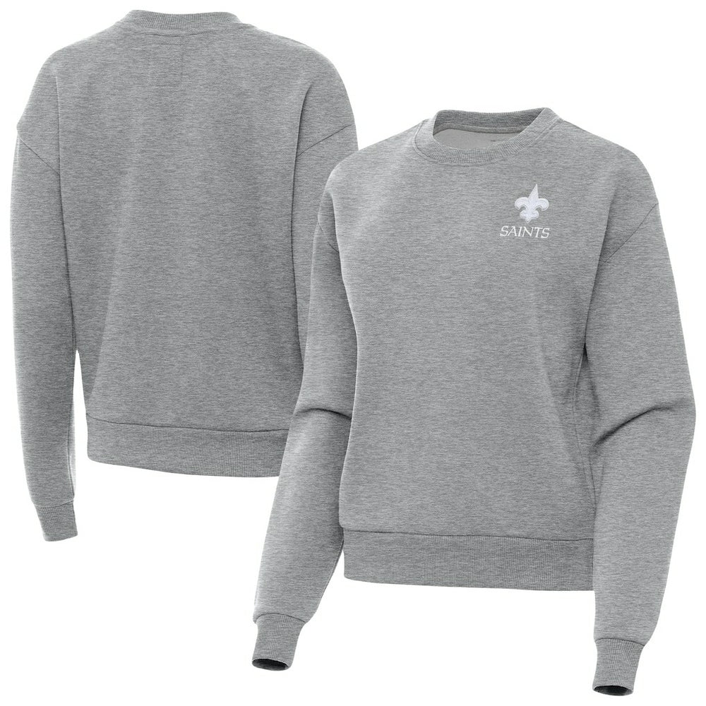 NFL New Orleans Saints Antigua Women's Victory Crew Pullover Sweatshirt