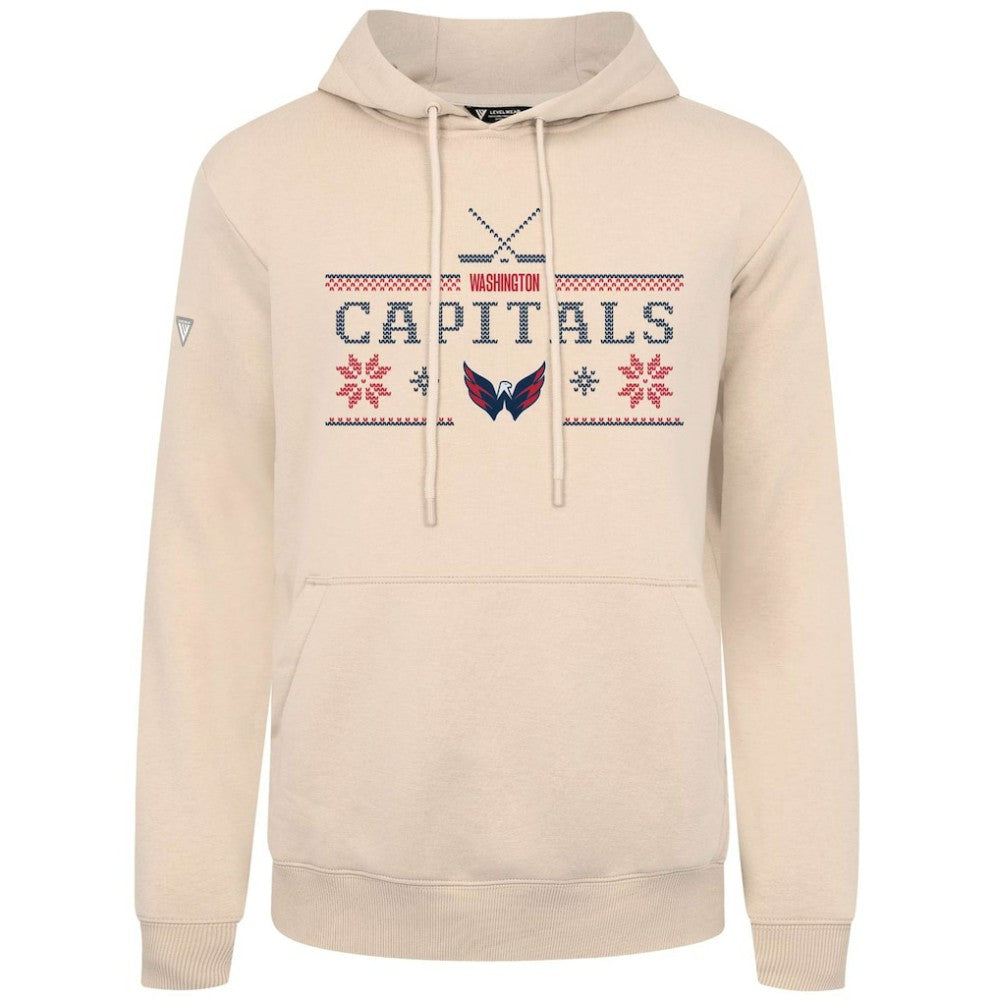 Washington Capitals Levelwear Podium Holiday Pullover Hoodie