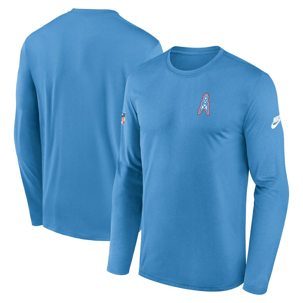 NFL Tennessee Titans Legend Oilers Throwback Dri-FIT Long Sleeve T-Shirt