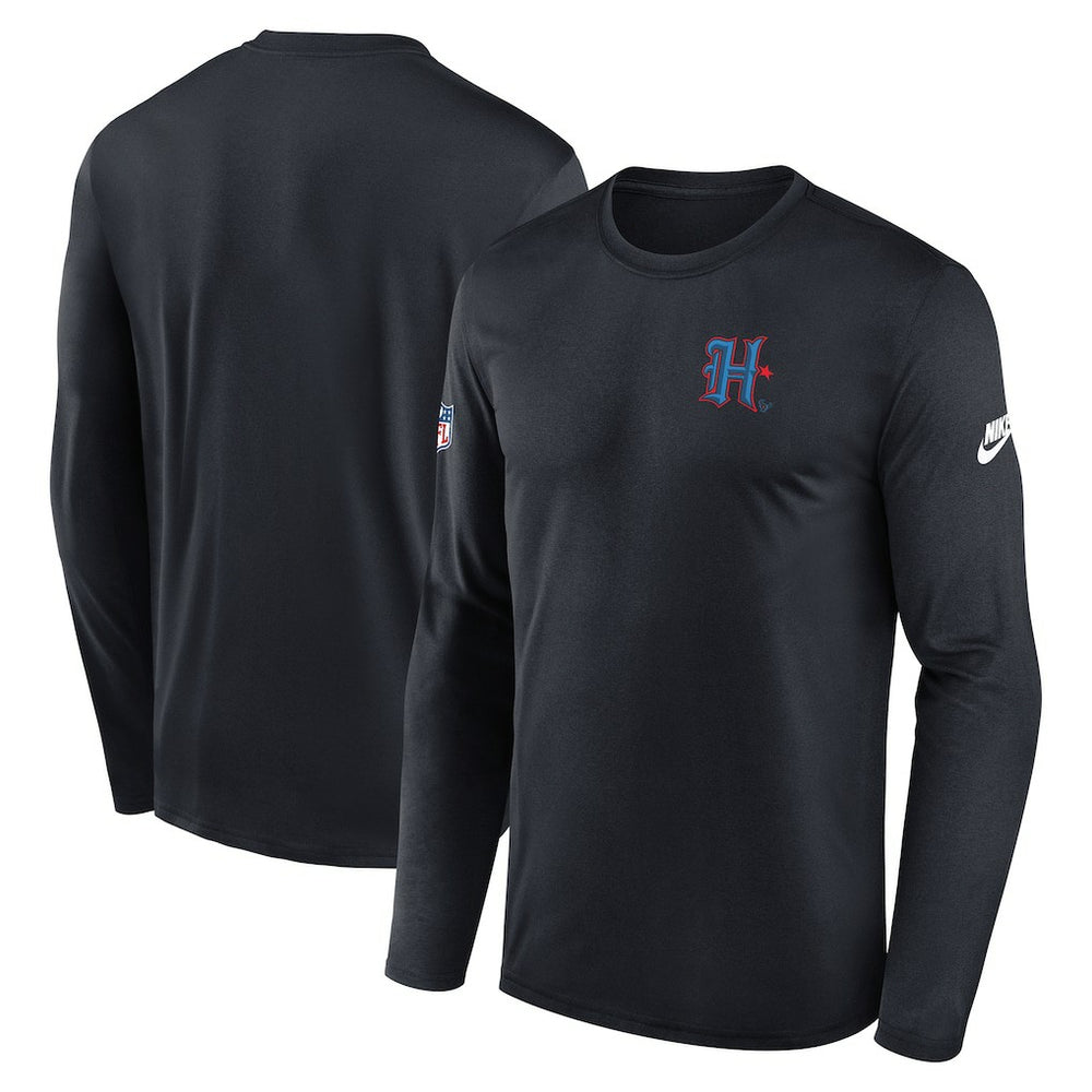 NFL Houston Texans Legend Small Logo Dri-FIT Long Sleeve T-Shirt