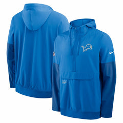 NFL Detroit Lions Sideline Anorak Half-Zip Hoodie Jacket
