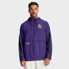 NFL Minnesota Vikings Sideline Anorak Half-Zip Hoodie Jacket
