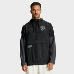 NFL Las Vegas Raiders Sideline Anorak Half-Zip Hoodie Jacket