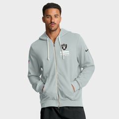 NFL Las Vegas Raiders Sideline Standard Issue Utility Player Dri-FIT Full-Zip Hoodie