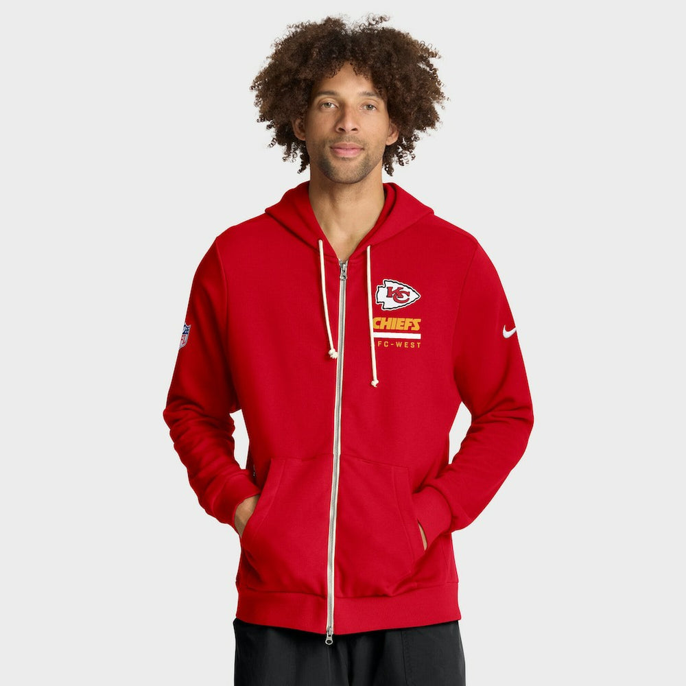 NFL Kansas City Chiefs Sideline Standard Issue Utility Player Dri-FIT Full-Zip Hoodie