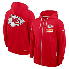 NFL Kansas City Chiefs Sideline Standard Issue Utility Player Dri-FIT Full-Zip Hoodie