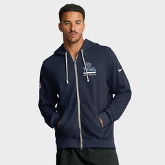 NFL Tennessee Titans Sideline Standard Issue Utility Player Dri-FIT Full-Zip Hoodie