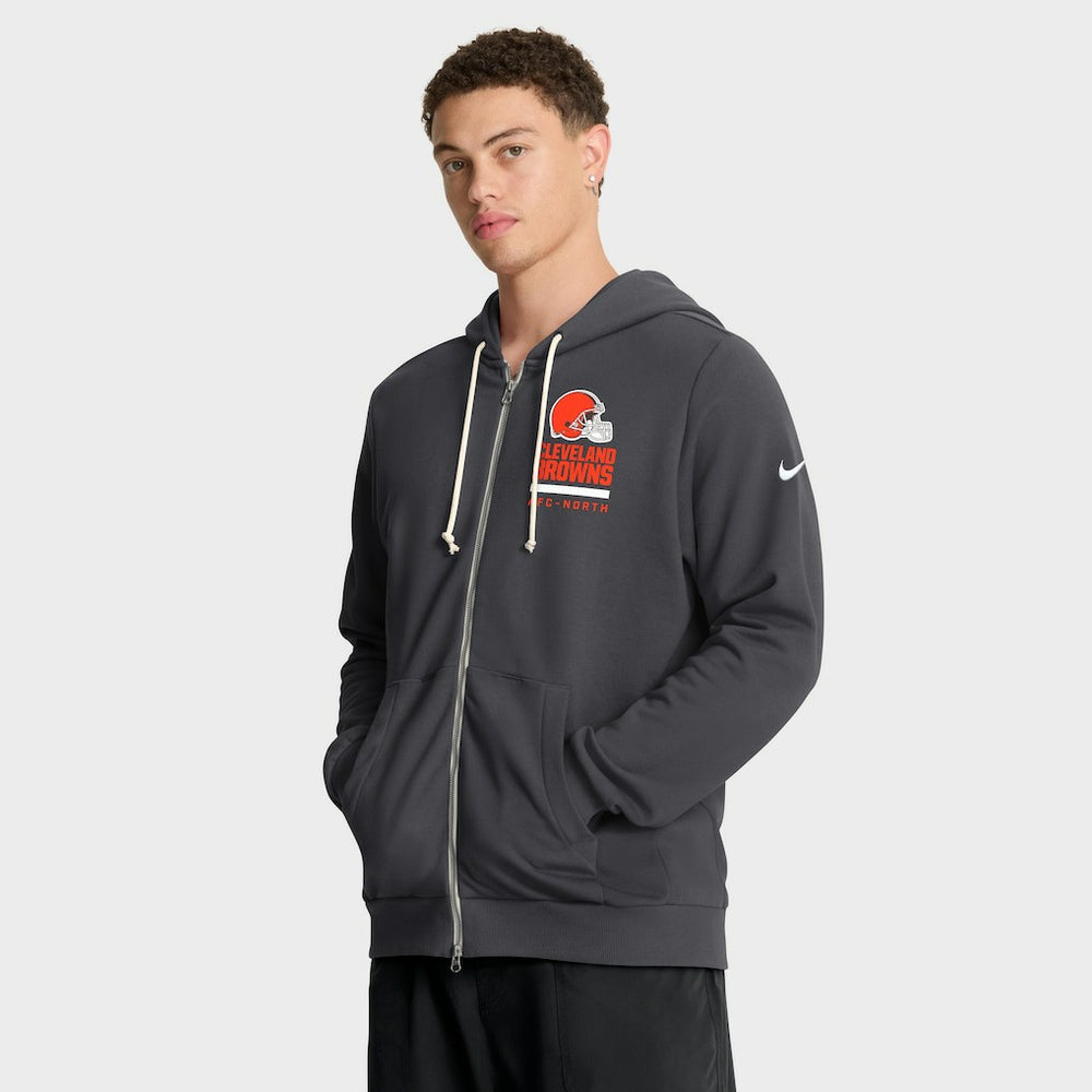 NFL Cleveland Browns Sideline Standard Issue Utility Player Dri-FIT Full-Zip Hoodie