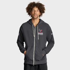 NFL Houston Texans Sideline Standard Issue Utility Player Dri-FIT Full-Zip Hoodie