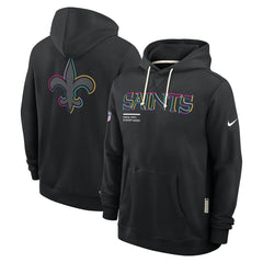 NFL New Orleans Saints 2025 NFL Crucial Catch Sideline Standard Issue Dri-FIT Hoodie