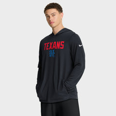 NFL Houston Texans Sideline Pass Accuracy Dri-FIT Long Sleeve Hoodie T-Shirt