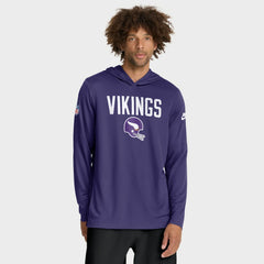 NFL Minnesota Vikings Sideline Pass Accuracy Dri-FIT Long Sleeve Hoodie T-Shirt