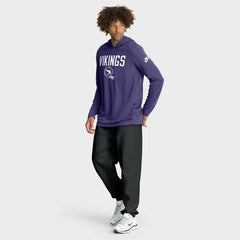 NFL Minnesota Vikings Sideline Pass Accuracy Dri-FIT Long Sleeve Hoodie T-Shirt