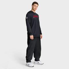 NFL Houston Texans Sideline Pure Fury Performance Long Sleeve Hoodie T-Shirt