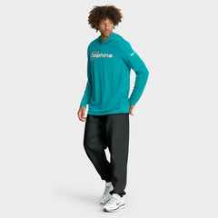 NFL Miami Dolphins Sideline Pure Fury Performance Long Sleeve Hoodie T-Shirt